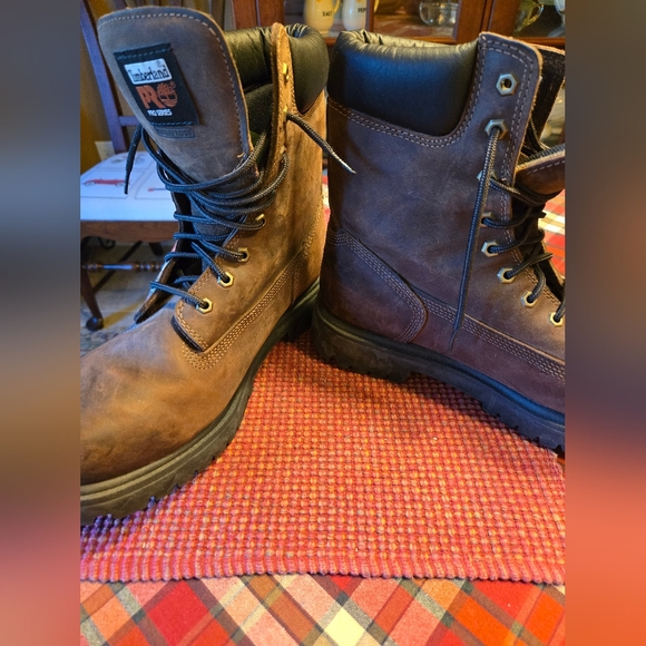 Timberland Men's 8" Soft Toe Waterproof Insulated Work Boot, Brown, 11 W. - Picture 4 of 6
